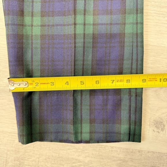 Murray-Golf Tartan Plaid Golf Pants in Green and Navy Blue Inseam 27in - Picture 17 of 17